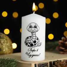 Candle - New Year's cylinder 