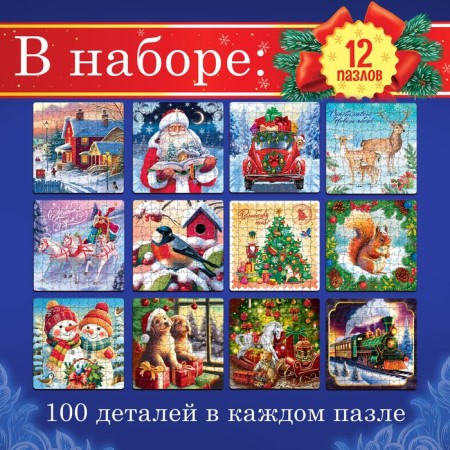 Set of puzzles "New Year's gift", 12 in 1-1