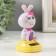 Plastic pendulum from the solar battery "Bunny with a bow and Easter egg" 5.3x6.1x10.5 cm 991069