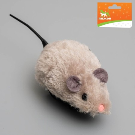 The mouse is a cloth fur small, 8.5 cm, gray-2