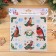 Set of stickers on the windows "New Year" bullfinch, 36 x 36 cm
