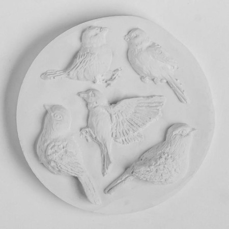 Mold Silicon "Birds" 1.5x3.5 cm-1.5x4.5 cm mix-1