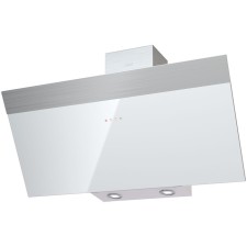 Вытяжка KRONA KRISTEN 900 white/inox S, наклонная, 1000 м3/ч, 3 скорости, 90 см, белая