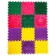 Modular massage rug ortho puzzle "Assorted", 12 modules, color mix
