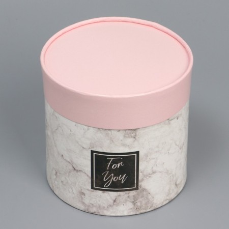 Set of hats 2 in 1, gift packaging, “marble”, 13 x 13, 16 x 16 cm-4