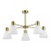 Ceiling EVOLUCE lamp. Sle1561-302-05. Arki. 5x60 watts, E27, 76x76x38 cm, brass color