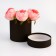 Hat box, black, 13 x 13 cm