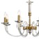 Crystal Crystal Chandelier Glass 8xe14 40W, size 75x75x59-95 cm, bronze color