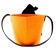 Decorative basket "Ghost and pumpkin", 12.5x12.5x25 cm