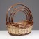 A set of wicker baskets, 4 pcs, 48x35x13/18 - 30x20x8/12 cm, beige -brown, willow