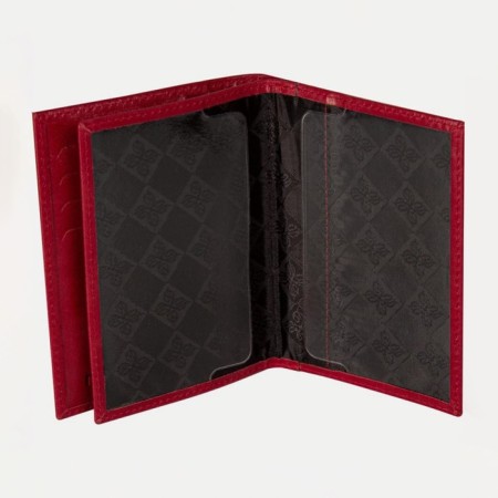 Cover for autoDocations and passports, red color-2
