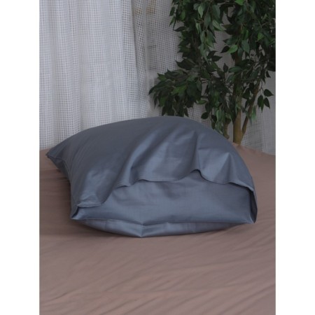 Pillowcase Mona Liza, size 70x70 cm, color gray-blue-1