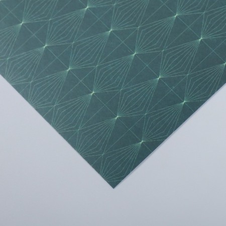 Scrapbooking paper "Crystals on green" Density 180 g 15.5x17 cm-2