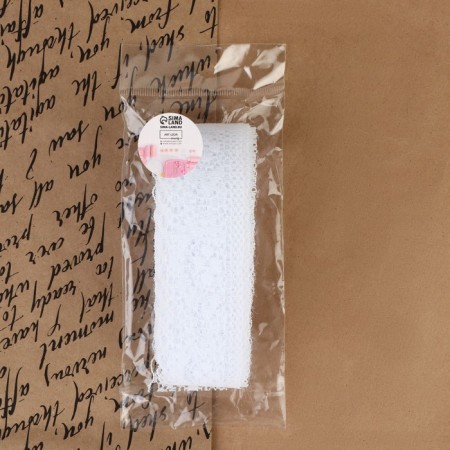 Capricon lace, 35 mm × 10 ± 1 m, white color-3