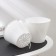 Kashpo for flowers with an insert "Athena", 1 l, white color