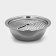 A set of stainless steel dishes are “assistant”, d = 28 cm (bowl), h = 9.4 cm (heater)