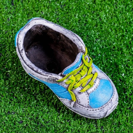 Pot "Sneakers" blue-white, 16.4x8x10cm-4
