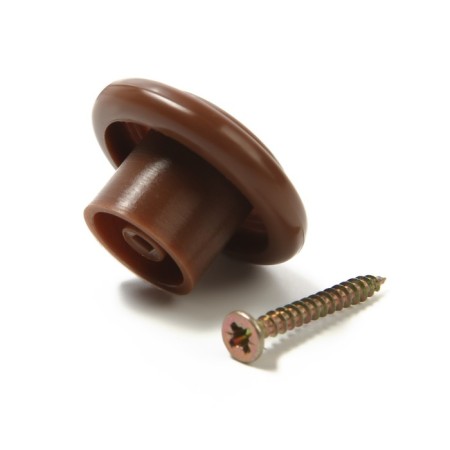 Furniture handle plastic, d = 35, color dark tree-6