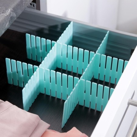 Organizer - Box dividing, 37 × 7 cm, 4 pcs, color mix-10