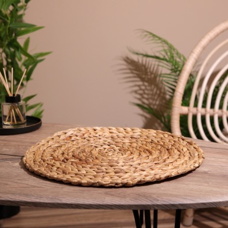 Wicker rug round 38 cm-4