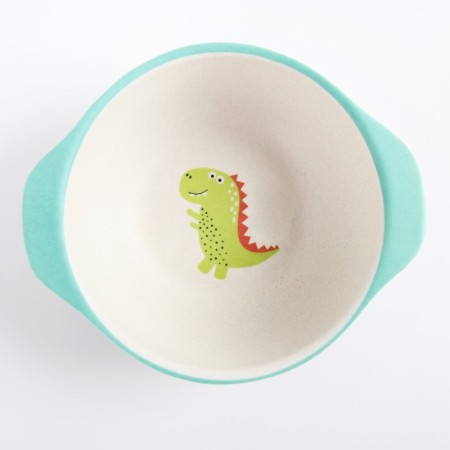 Bamboo children's bowl, mix color, 230 ml, 13.5x11.5x4.5-2