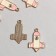 Decor for creativity metal, enamel "rocket" gold 2.2x1.5 cm