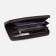 Male purse with lightning, department for bills, for cards, for coins, brown color