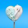 Vanilla mini-flood on the wand "heart with predictions" 15 g