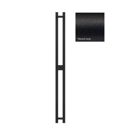 Terminus duo electric heated towel rail "Prof", 1200x110 mm, Black Muar-1