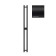 Terminus duo electric heated towel rail "Prof", 1200x110 mm, Black Muar