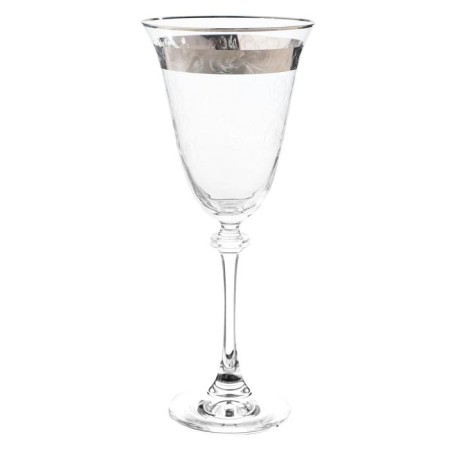 A set of glasses for red wine ASIO, Panto, Platin Lenta decor, 250 ml X 6 pcs.