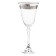 A set of glasses for red wine ASIO, Panto, Platin Lenta decor, 250 ml X 6 pcs.