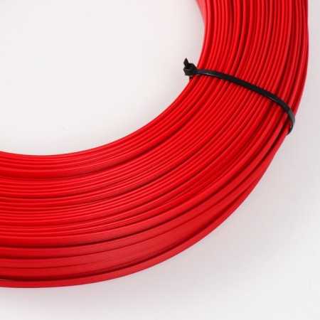 Artificial rattan 8 mm 100 m wave (red)-1