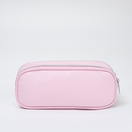 Cosmetic bag 2x Style, 21*7*8, 2 Potod on zippers, pink-1