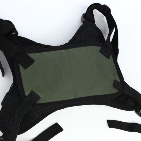 Babberry bag with lightning, 2 external pockets, green color-12