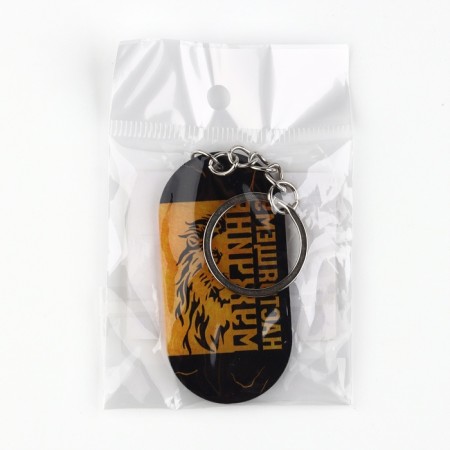Key keychain "Real man", 10 x 3 cm-3