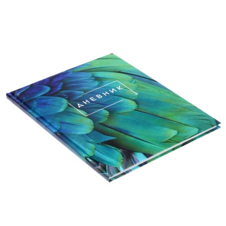 Diary for grades 5-11, "feathers", solid cover 7BC, glossy lamination, 48 sheets-2