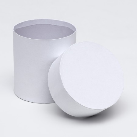 Set of round boxes 10 in 1 white, 23x23 - 13-13 cm-2
