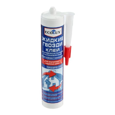 Ecolux liquid nails, polymer, transparent