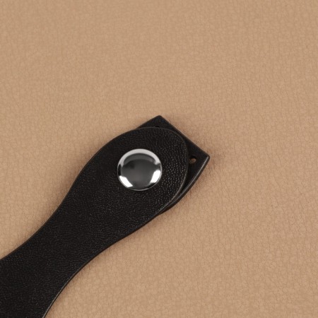 Bag Cauline, sewing, on the button, 9.2 x 2.5 cm, black/silver color-1