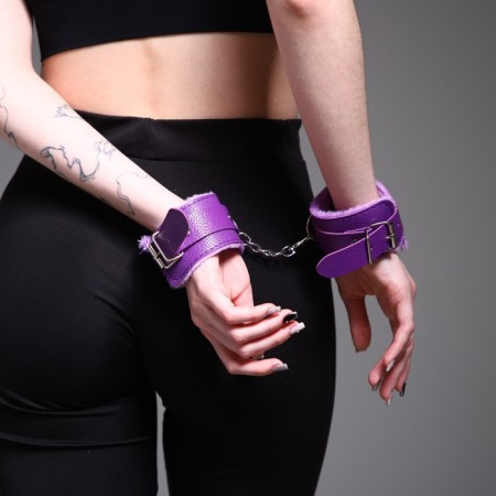 Assessor for the carnival-handcuffs, purple color-2