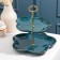 Ceramic 2-tier ceramic "Emerald", D = 20/25 cm, emerald color
