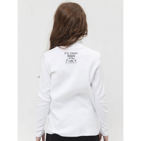 Jumper for girls, height 134 cm, white color-4