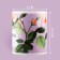 Ceramic ceramic mug. Flowers ", 320 ml, purple color