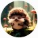 Figure puzzle "Hedgehog", size 25 cm