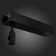 Ceiling base for power supply with power supply ST LUCE. ST026.409.00. Farm, 26.5x5.5x12.4 cm, black color