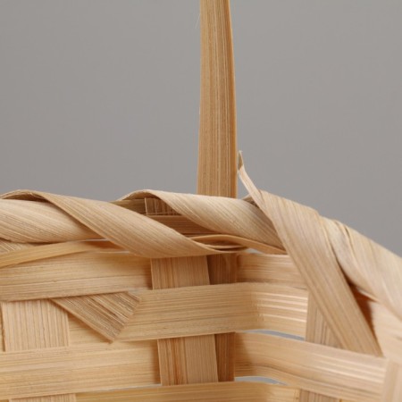 Wicker basket, D14 x 13 x H6.5 x 11 x 20 cm, bamboo-4