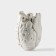 Vase for flowers decorative "Anatomy", white, 14 x 20 cm