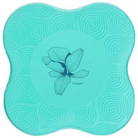 Rug for yoga sangh flower, 20x20 cm, turquoise color