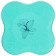 Rug for yoga sangh flower, 20x20 cm, turquoise color